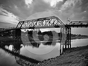 Kin Bridge in the river of Surma