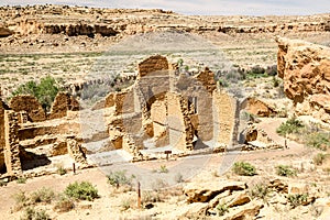 Kin Kletso Pueblo at Chaco Canyon photo