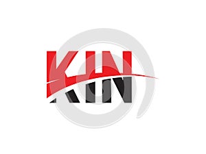 KIN Letter Initial Logo Design Vector Illustration photo