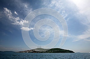 Kinali Island at Marmara Sea