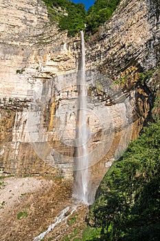 Kinchkha waterfall near Okatse canyon, Imereti, Georgia