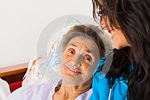 Kind Nurse with Elderly