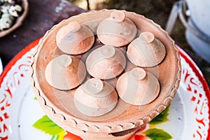 Kind of Thai Sweetmeat Pottery