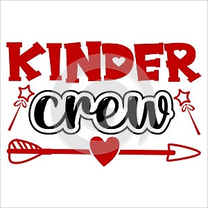 Kinder Crew, 14 February typography design