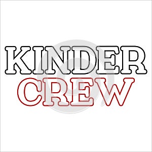 Kinder Crew, 14 February typography design