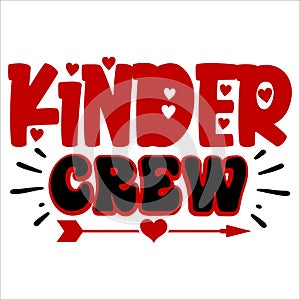 Kinder Crew, 14 February typography design