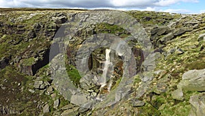 Kinder Downfall in Peak District National Park photo