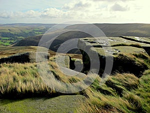 Kinder Scout, Derbyshire.