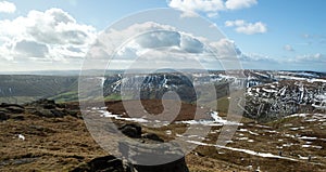 Kinder Scout in the snow, Peak District