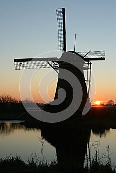 Kinderdijk silhouette
