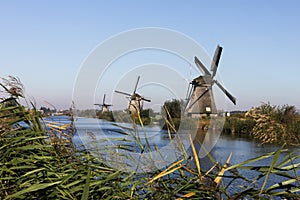 Molinos de viento sobre el 