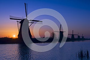 Kinderdijk Windmills, The Netherlands photo