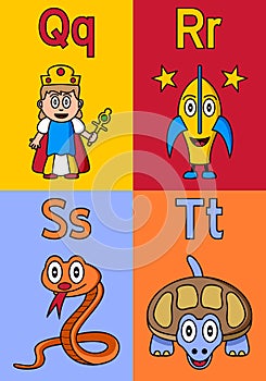 Kindergarten Alphabet Q-T