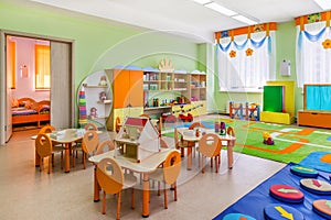 Kindergarten, game room.