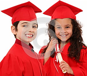 Kindergarten Graduation Boy and Girl Child i