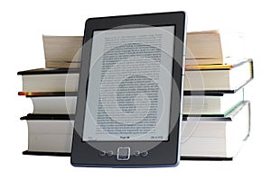 Kindle 4 with books