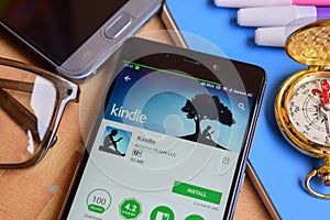 Kindle dev application on Smartphone screen.