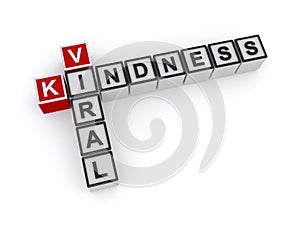 Kindness viral be nice word block