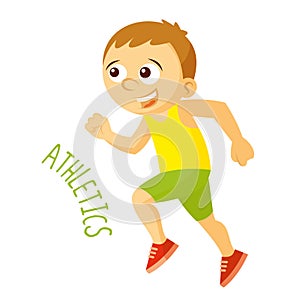 Kinds of sports. Athlete. Athletics. Run