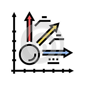 kinematics theory mechanical engineer color icon vector illustration