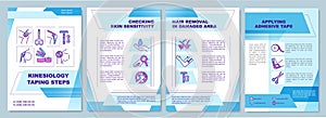 Kinesiology taping brochure template