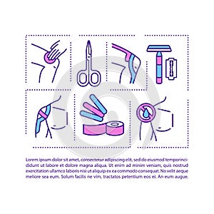 Kinesiology taping concept icon with text