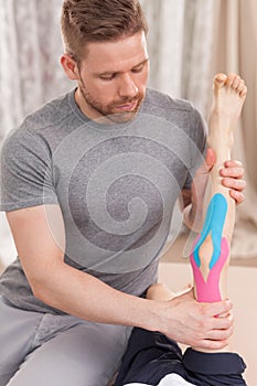 Kinesiology taping and rehabilitation