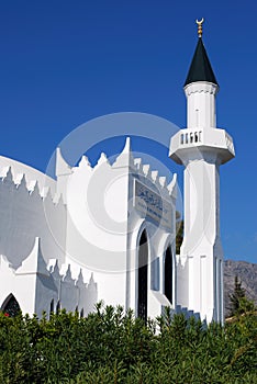 King Abdul Aziz Al Saud Mosque, Marbella, Spain. photo