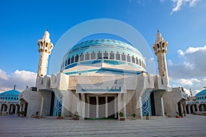 King Abdullah I Mosque in amman, jordan