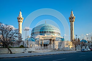 King Abdullah I Mosque in amman, jordan