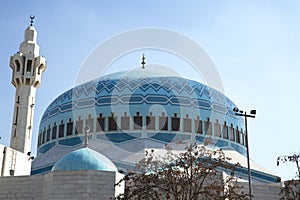 King Abdullah mosque in Amman, Jordan