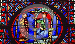 King Advisor Stained Glass Sainte Chapelle Paris France