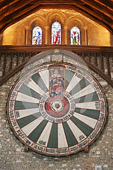 King Arthur's round table on temple wall in Winchester England U photo