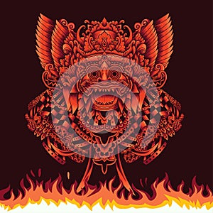 King of Barong Illustration.