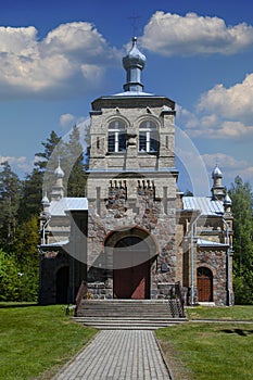 King Bridge, Podlasie, Historic Orthodox church built of stone