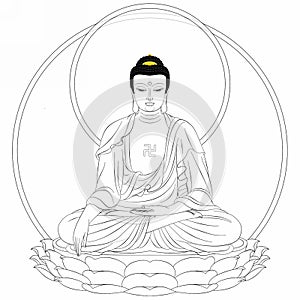 King Buddha drawing