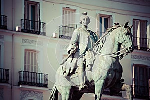 King Carlos III Equestrian Statue Famous Tio Pepe Sign Puerta de