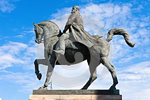 King Carol statue in Bucharest