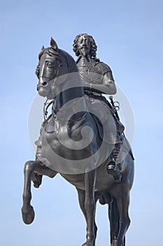 King Charles I statue, Trafalgar Square, London photo