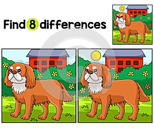 King Charles Spaniel Dog Find The Differences