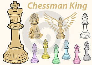 King chessman clipart