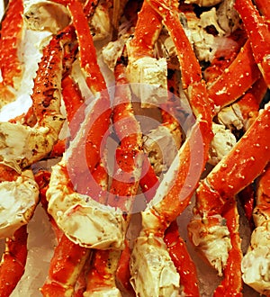 King Crab Legs on Ice
