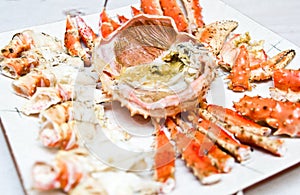 King crab plate