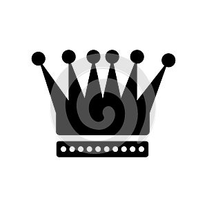 King Crown icon vector sign and symbol isolated on white background, King Crown logo concept