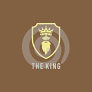 King Crown Mascot Logo template