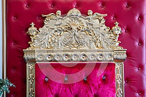 King crown on the vintagechair