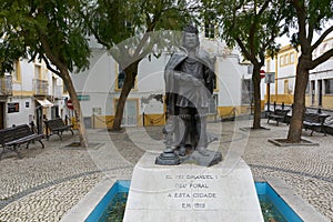King D. Manuel I statue in Elvas Alentejo, Portugal