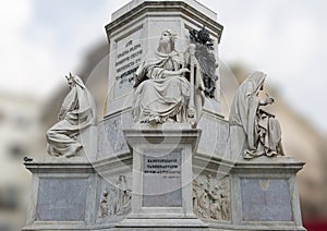 King David by Tadoini, base of the Column of the Immaculate Conception monument, Rome