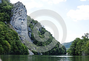 King Decebal, rock sculpture