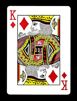 King of Diamonds playing card,